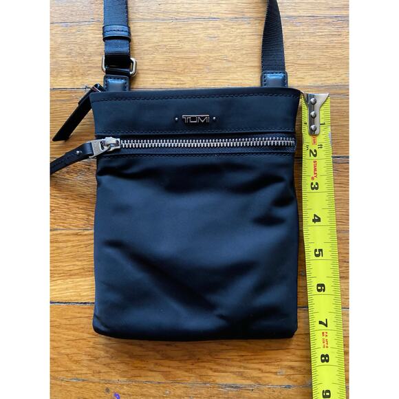 TUMI Mini Black Nylon Crossbody Bag - Picture 9 of 12